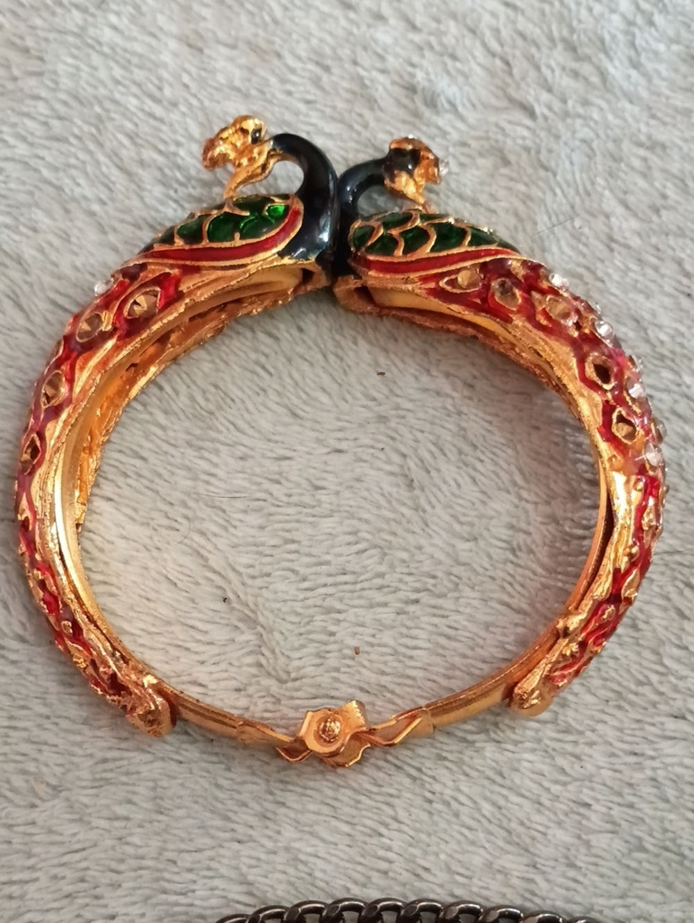 Peacock Hinged Bracelet